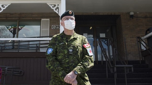 五名支援养老院的加拿大军人确诊感染新冠病毒
